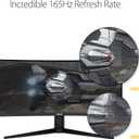 ASUS VG34VQL1B TUF 34 Inch Curved Gaming Monitor - WQHD (3440x1440), 165Hz, 1ms, Extreme Low Motion Blur, FreeSync Premium, Eye Care, Height Adjustable, DisplayHDR 400, DisplayPort, HDMI, USB