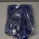 MECCANIXITY Nylon Stockings Flower Fabric, 65cm/ 25.6" Mesh Tensile Silk Nylon Fabric DIY Floral Crafting Kit for DIY Flower Making Wedding Crafts Decoration (Bright Blue, Pack of 25)