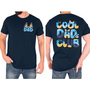 Dad Shirt Men Cool Dad Club T-Shirts Father's Day Tops Daddy Birthday Gift Tees Dads Life Clothes size 2XL