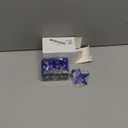 25 Pcs Mini Christmas Balls Ornaments Set Christmas Tree Decoration 0.79 Inch Christmas Ball Christmas Tree Topper Star Xmas Tree Hanging Ornaments for Party Decoration(Blue)