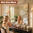 Bathroom Mirror 55"x30",Gold Framed Large Mirrors for Wall, Aluminum Metal Frame Modern Vanity Mirror for Bathroom, Bedroom, Living Room, Over Sink, Entryway Hangs Horizontal or Vertical