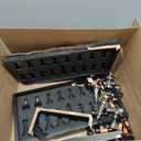 Luxury Large Metal & Acrylic Chess Set with Wooden Chess Board (17”) – Weighted Chess Pieces with 3.5” King, Foldable Tournament Chess Set for Adults & Kids, Professional Chess Game Set