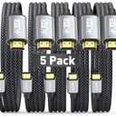 USB C to HDMI Cable 6ft [5 Pack] 4K USB 3.1 Type-C to HDMI 2.0 Cord [Thunderbolt 3/4 Compatible] with MacBook Pro/Air,Galaxy S8 to S23,iPhone 15 Pro/Max,iPad Pro, iMac, Surface