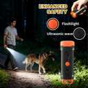 Dog Bark Deterrent Devices, 2X Ultrasonic Anti Barking Device for Dogs, 39 FT Range Outdoor Anti Barking Device for Dogs, 3-in-1 Training Modes with LED Flashlight, USB-C Rechargeable, Orange