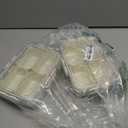 Small Snackle Box Container, Divided Serving Tray with Lid, 4 Compartment Snack Box Container for Candy, Fruits, Charcuterie, Travel & Parties, BPA-Free (White 2 Pack)