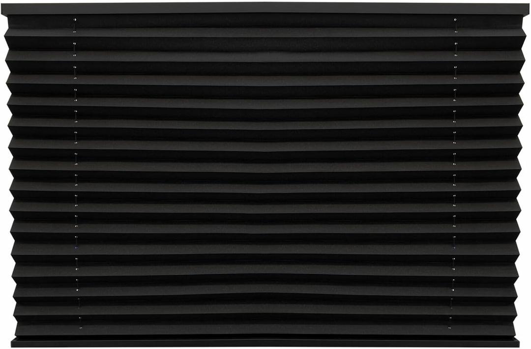 RV Pleated Shades, Black, 38" W x 24" L
RV Blinds for Camper Window, Privacy Blinds, For Motor Coach RV Camper Travel Trailer Motorhome, Solar Shade