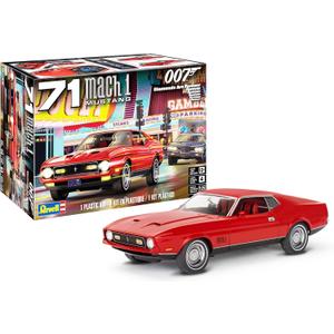 Revell Level 4 Model Kit 1971 Ford Mustang Mach 1 James Bond 007 "Diamonds are Forever (1971) Movie 1/25 Scale Model