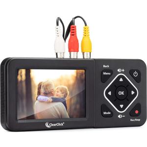 ClearClick Video to Digital Converter 2.0 (Second Generation) - Record Video from VCR's, VHS Tapes, AV, RCA, Hi8, Camcorder, DVD, Gaming Systems [Requires Working VCR/Camcorder & Tapes]