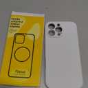 Ktele Magnetic for iPhone 16 Pro Max Case [Compatible with Magsafe] [Premium Silicone Satin-Smooth Touch] Slim Shockproof Anti-Scratch Microfiber Lining Case, 6.9 inch, White