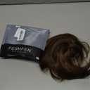 FESHFEN Claw Clip Short Ponytail Extensions - DIY Bendable Metals Fluffy Messy Bun Hair Piece Straight Synthetic Hairpieces Ponytail Extension for Women, Mix Brown