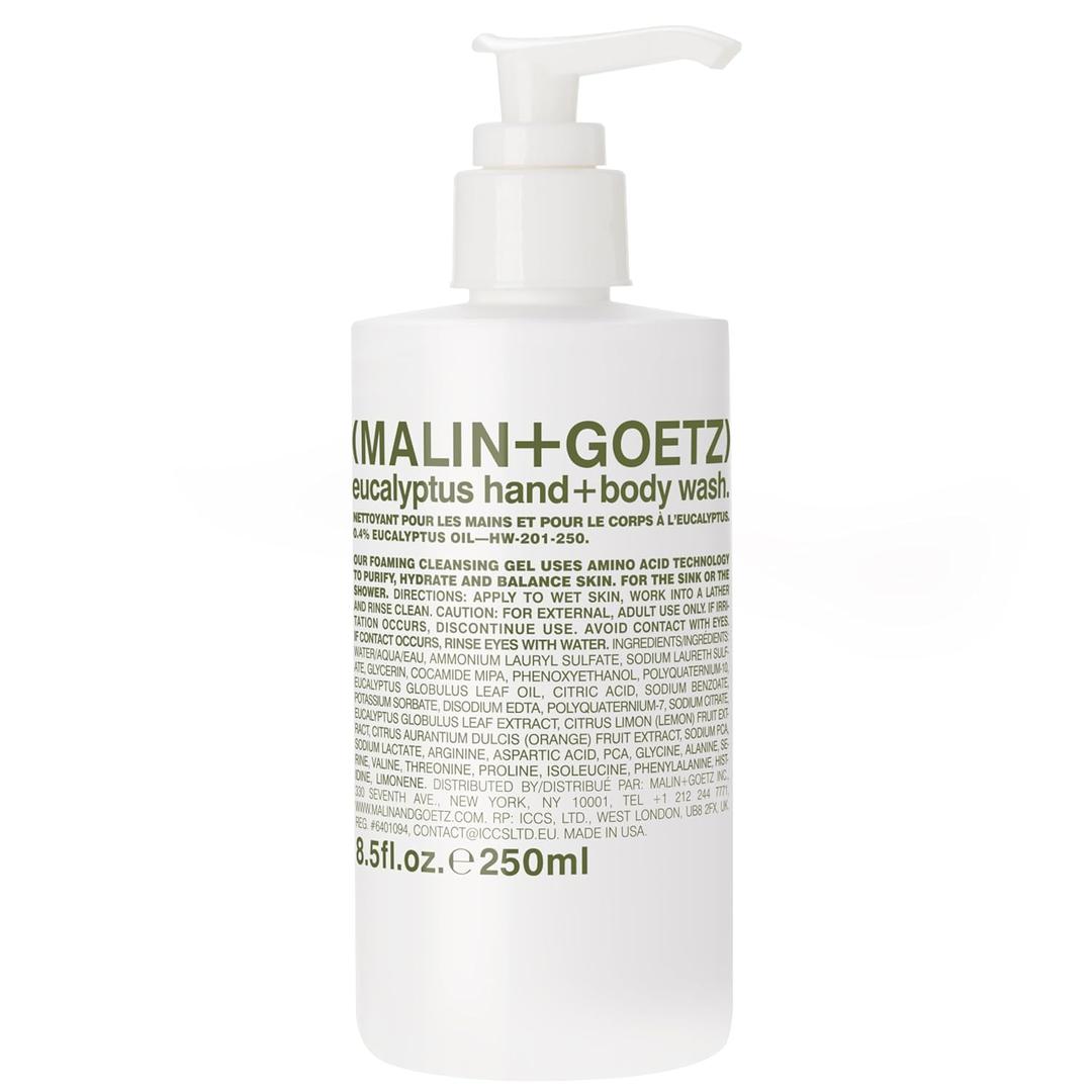 MALIN+GOETZ Hand + Body Wash  natural hydrating soap, cleansing and purifying for all skin types, prevents stripping or irritation on sensitive skin. Cruelty-free. Beauty Care (8.5 Fl Oz (Pack of 1))
