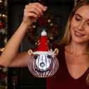 VEWOSTAR Christmas Elk Solar Lanterns, Metal Christmas Outdoor Hanging Lantern Waterproof, Elk Solar Lights Decor for Garden, Patio, Yard, Porch, Xmas Holiday Party Decor