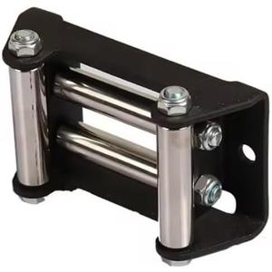 HLMOptimo 4-7/8 inch Winch Roller Fairlead 4 Way 4-7/8 Universal Mount Cable Guide Heavy Duty Nut Disassembly ATV UTV 2000-3500 LBS