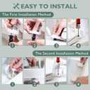 Toilet Seat Elongated, Slow Close Hinges, Four Non-Slip Bumpers, Easy to Install and Clean, Durable Plastic, White Two Sets of Mounting Parts Included