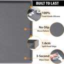TigeJoy 34" x 22" Under Sink Mats for Kitchen Waterproof, Leak-Proof Silicone Mat Sink Protector and Cabinet Liner, Kitchen Essentials Organizer and Storage, Boot or Shoe Tray, Pet Feeding Mat