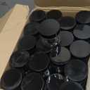 Aoriher 150 Pcs Plastic Container Jars with Lids Round Cosmetic Jars Empty Plastic Container for Lotion, Cream, Ointments, Makeup, Eye Shadow, Rhinestone, Samples, Pot, Travel Storage(2 oz,Black)