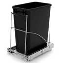 Tanamu Pull Out Trash Can Under CabinetUnder Sink Slide Out Garbage for KitchenRequires 13" W X 18" D Minimum CabinetsChrome Adjustable for 7-10 Gallon Trash Can