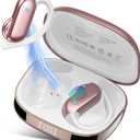 Ai Translation Earbuds Real Time, 164 Languages Translator Earbuds with 6 Translation Modes/No Subscription, Audio and Video Calls Translator Headphones, Audifonos Traductores Ingls Espaol, Pink