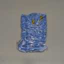 SIMISI RIBBON 24Pcs Light Blue Christmas Velvet Ribbon Bows Decorations Xmas Ornaments Vintage Decor for Tree, Wreath, Garland (3/8'' Width, 5 * 7 inch)