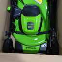 Greenworks 80V 21 Brushless (Push) Cordless Electric Lawn Mower + (500 CFM) Axial Leaf Blower (75+ Compatible Tools), (2) 2.0Ah Batteries and 30 Minute Rapid Charger