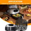 Air Fryer Replacement Parts for Typhur Dome 2 Extra Large Air Fryer with Superior Airflow, 12.2 12.2 IN Food Grade Air Fryer Accessories tray Rack Grill Baking Pan plate Crisper Plate