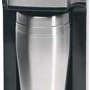 Capresso On-The-Go Personal Coffee Maker, Silver/Black (16 oz)