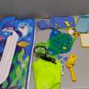 Water Doodle Mat for Kids 32x40 Inch, Mess Free Coloring Mat Educational Toy for 3 4 5 6 7 8 Years Old Girls & Boys, Neon Color Mat Doodle Board Writing Drawing Toys Holiday Christmas Birthday Gifts