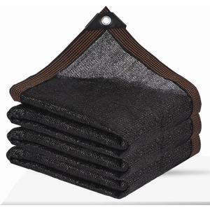 Shade Cloth - Garden Shade Mesh Netting with Grommets Outdoor Sun Shade Cover for Pergola Patio Plants Greenhouse Chicken Coop Black 90% Shading Rate
