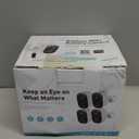 GMK Security Cameras Wireless Outdoor 4 Pack, 2K Battery Powered Cameras for Home Security, Color Night Vision, Motion Detection, 2-Way Talk, IP65 Waterproof, Remote Access, Cloud/SD Storage, White, 4 Count (Pack of 1)