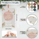 Kasyat 36 Pcs Christmas Thank You Gifts Ornaments Bulk for Employee Coworker Appreciation Gifts Acrylic Thank You for Being Awesome Hanging Pendant with Ribbon and Card for Team Staff Teacher (Round)