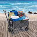 MacSports Mac Sports - Mac Sports Extra Long Folding Cargo Cart for Field Outdoor Use