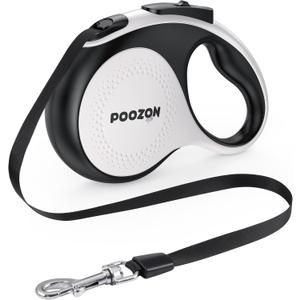Retractable Dog Leash, 360 Tangle Free, 16 ft Strong Nylon Tap for Pets, Walking Leash for Medium and Large Dogs, Heavy Duty, One Button Break and Lock, Up to 66 lbs