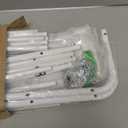 Whitmor 36 Pair Over the Door Shoe Organizer, 12 Tier Hanging Shoe Organizer, Heavy Duty Metal & Mesh Shoe Holder, Hanging Shoe Rack for Closet Organizer & Storage, 69"L x 21.7"W x 7.5"H, White