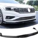 Front Bumper Lip Splitter Spoiler Compatible with Volkswagen VW Jetta MK7 2019 2020 2021 R-Line/S/SE/SEL Double Layer 4pcs Kit Accessories Air Chin Body Protector (Glossy Black)