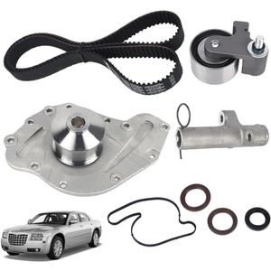 Timing Belt Kit with Water Pump (201 Teeth) FIT Dodge Charger Challenger Grand Caravan Chrysler 300 3.5L 4.0L V6, Replaces TBK1150WP (Interference Engine Platform) - 1 Full Set