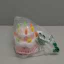 Panamalar Birthday Cake Bubble Machine, Automatic Bubble Blower Machine for Kids Toddlers with Music/Lights/Solution,10000+ Bubble/Min 13 Holes Bubble Maker Toys for Outdoor Birthday Wedding Gift (Pink)