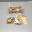 Wooden Tool Set for Kids 2 3 4 5 Year Old, 29Pcs Educational STEM Toys Toddler Montessori Toys for 2 Year Old Construction Preschool Learning Activities Gifts for Boys Girls Age 2-4 1-3