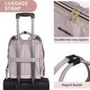 EMPSIGN 15.6 Inch Laptop Backpack for Women, Computer Travel Business Work Bag, Water Repellent College Casual Daypack with USB Port, Dusty Pink