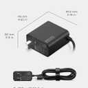 Lenovo USB-C 65W Wall Charger - PD 3.0 - Power Adapter for Laptop, Tablet, Notebook, USB-C Compatible Devices - Slim, Light and Portable with 6.5 Foot Cable - Black