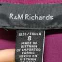 R&M Richards Women's Glitter Jacquard Jacket W/Sheer Insets & Knee-Length Shift Dress W/Necklace - Formal 2-Piece Ensemble (8)