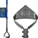 Hoe Garden Tool, Heavy Duty Triangle 52.7" Manual Weeder with Long Handle, Carbon Steel Weed Removing Action Hoe Cultivator for Weeding, Digging, Loosening Soil, Hoeing, Edging