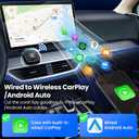 Wireless CarPlay Adapter2026 Upgraded Suitable for Apple iPhone & Android, with Compact Size, Plug-and-Play Convenience, and Fast, Stable Connection for CarPlay & Android Applications