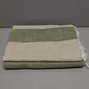 TruDelve Cotton Tablecloth Rectangle Table Sage Green Striped Tablecloths Oblong Boho Tablecloth 8 Foot Table Cloths for Rectangle Tables (98"x55", Green)