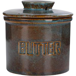 Ceramic Butter Jar, French-Style Butter Dish with Lid, with Water Line, Countertop Suitable, Housewarming Gift Box, Kitchen & Home Decoration