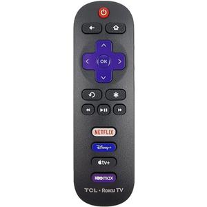 OEM Replacement Remote Control Compatible with All TCL Roku Smart TVs【Only Works with TCL Roku TV, Not for Roku Stick and Roku Box】 (Netflix/Disney Plus/Apple TV+ / HBO Max)