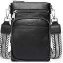 CLUCI Small Crossbody Bags for Women PU Leather Cell Phone Purse Wallet with Adjustable Guitar Strap