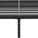 Platform Bed Frame-Steel Slat Non -Slip 18 Inch High Mattress Foundation-No Box Spring Needed