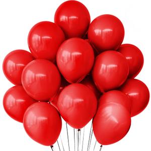 KatchOn, Red Latex Balloons Set - Large, Pack of 150 | Red Balloons Garland Kit For Graduation Decorations 2025, Carnival Decorations, Birthday Decoration, Prom Decoration
