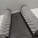 DEXI Front Door Mat Outside Entrance, Rubber Entry Doormat Heavy Duty, Welcome Mats Non Slip for Inside House Floor Entryway Back Doors Exterior Patio, 17x29, Chevron Dark Grey