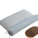 2-in-1 Detachable Innovative buckwheat Pillow, 3 Modes: Skin-Friendly, Breathable, Curve-Fitting, 3-Point Support for Neck/Shoulder/Head, aids Joints, deep Sleep, Multi-Protects Cervical Spine